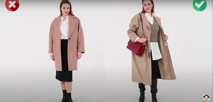 9 expert tips on styling cozy fall outfits to flatter your figure, Switching a heavy coat for a trench coat