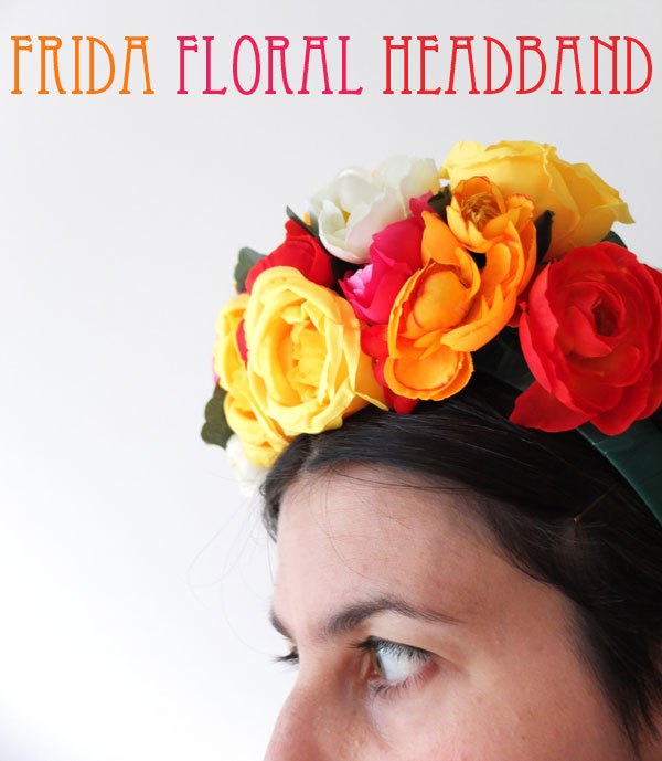 frida kahlo inspired floral headband