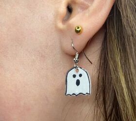 Halloween Ghost Shrinkles Earrings DIY