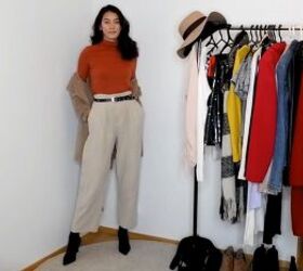 14 cozy fall fashion outfits that are all about comfy casual vibes, High waisted pants with a turtleneck