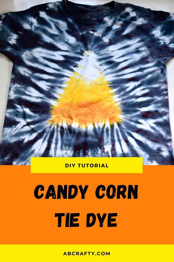 candy corn tie dye shirt