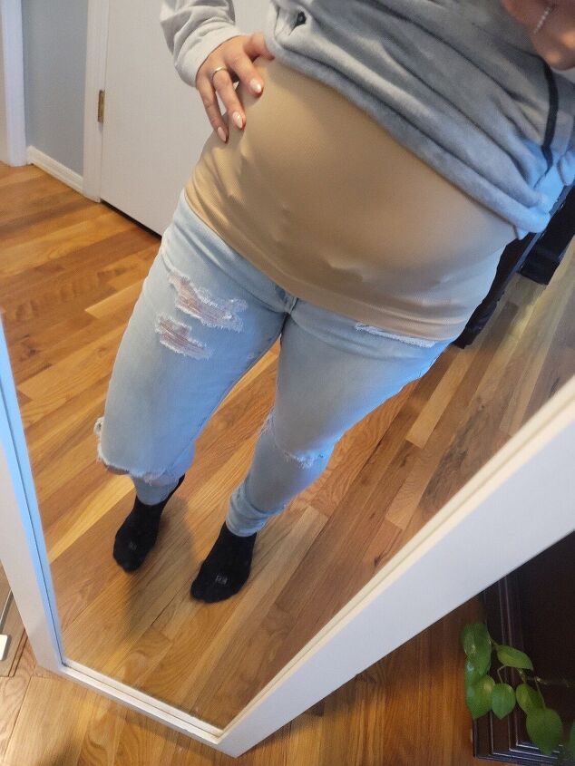 how to make any jean into maternity jeans