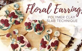 How to Make Cute Polymer Clay Flower Earrings Using the Slab Method