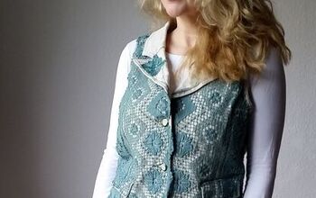 The Diy Upcycled Refashioned Crocheted Vest