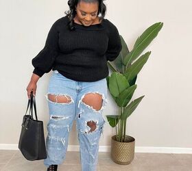style the basic essential living room looks for thanksgiving jeans e, Style Tip Add fishnet stockings underneath your jeans for a more stylish look