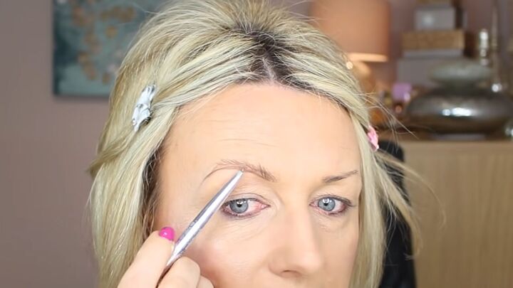 how to fix over plucked eyebrows the ultimate routine for thin brows, Filling in brows with pencil