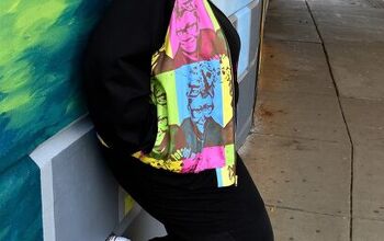 Just Call Me Michelle Warhol! [DIY Bomber Jacket Butterick B6181]