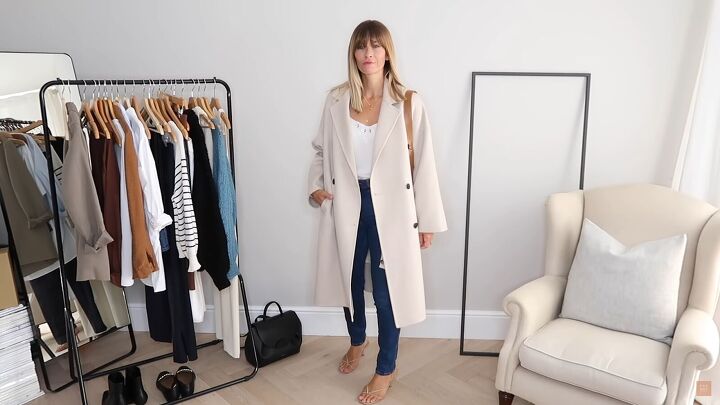 how to build a fall capsule wardrobe with pieces you ll actually wear, Skinny jeans outfit for fall