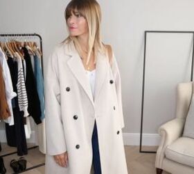 how to build a fall capsule wardrobe with pieces you ll actually wear, Long coat for a fall capsule wardrobe