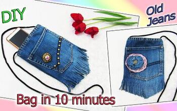 How to Make a Jean Pocket Purse With Cute Fringe Detailing
