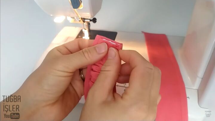 how to easily make a cute diy bow hairband quick simple tutorial, Sewing the short ends closed