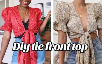How to Sew a Super-Cute DIY Tie-front Top: Step-by-Step Tutorial