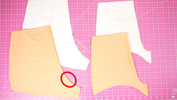 how to make your own boyshort bikini bottoms from scratch, Leave a gap so you can turn the fabric later