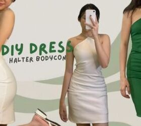 How to Easily Make Your Own Halter Dress - Bodycon Style