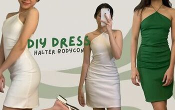 How to Easily Make Your Own Halter Dress - Bodycon Style