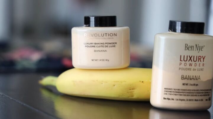 how to use banana setting powder like a professional makeup artist, Ben Nye and Makeup Revolution banana powders