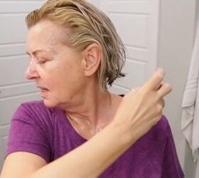 A flattering way to add volume to short hair over 50