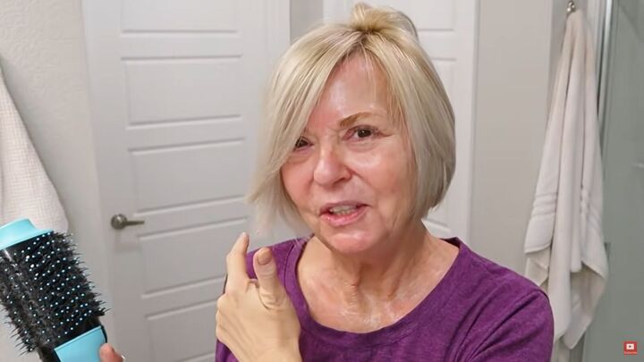 how to style short hair over 50 for youthful volume lift, Sweeping bangs
