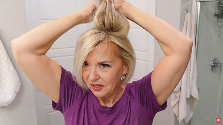 how to style short hair over 50 for youthful volume lift, Backcombing and teasing hair
