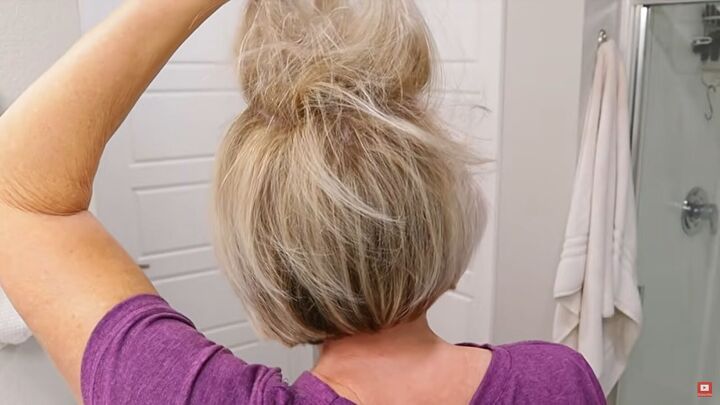 how to style short hair over 50 for youthful volume lift, How to backcomb hair at the back