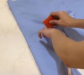 how to cut and sew a bodycon dress with a sexy keyhole halter tie, Making bust panels for the bodycon dress