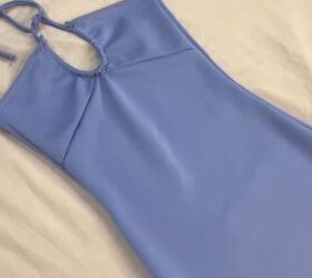 how to cut and sew a bodycon dress with a sexy keyhole halter tie, How to sew a bodycon dress