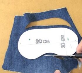 how to make a diy sleep mask out of old jeans in just 10 minutes, How to make a sleep mask
