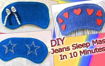 How to Make a DIY Sleep Mask Out of Old Jeans in Just 10 Minutes