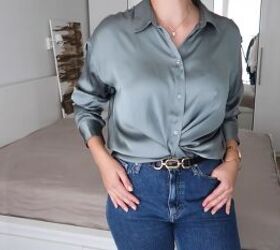 silk shirt outfit ideas 7 ways to style tuck tie your button down, Silk button down shirt outfit