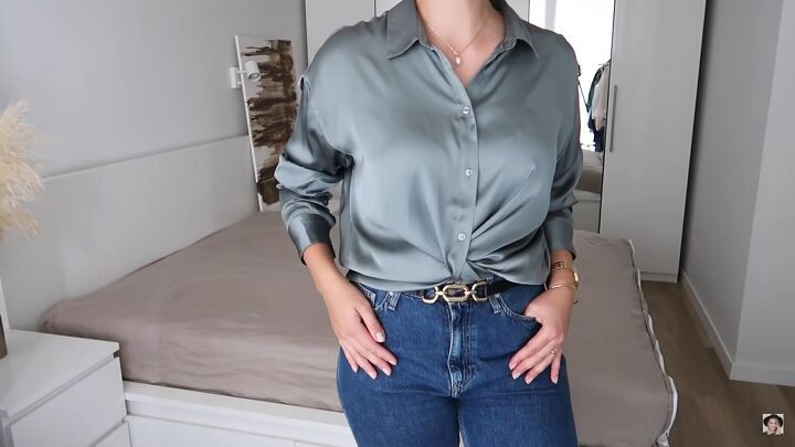 silk shirt outfit ideas 7 ways to style tuck tie your button down, Silk button down shirt outfit
