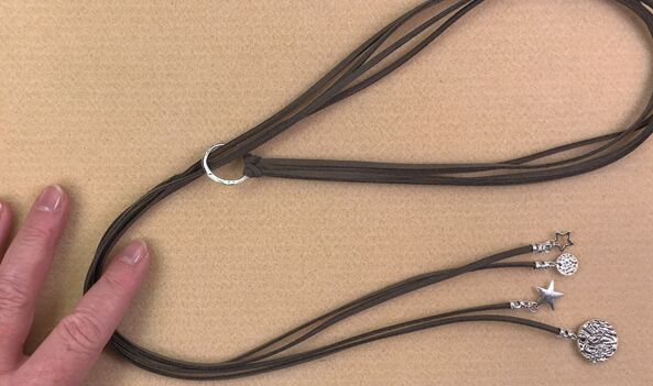 how to make a lariat necklace that is elegant easily adjustable, How to make a lariat necklace