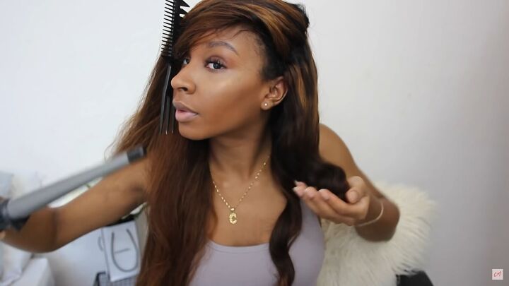 how to bleach extensions highlighting my black frontal to light brown, How to curl hair