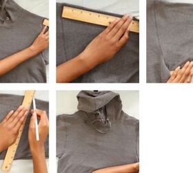 diy crop top hoodie shorts set no sewing required