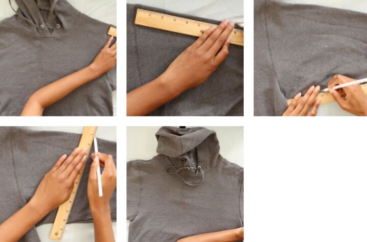 diy crop top hoodie shorts set no sewing required