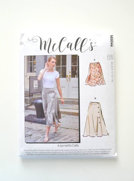 mccall s 8044 skirt with linen