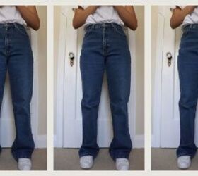 jeans too long here s how to hem flared jeans keep the original hem, Flared jeans ready to hem