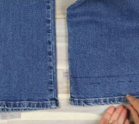 jeans too long here s how to hem flared jeans keep the original hem, The best way to hem flare jeans