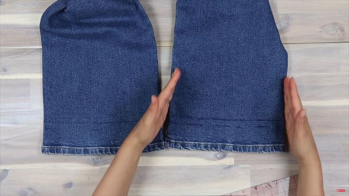 jeans too long here s how to hem flared jeans keep the original hem, How to hem flared jeans without losing flare