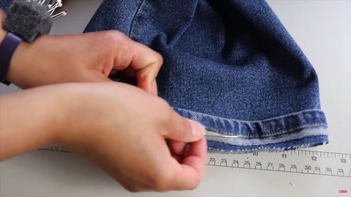 Hem Ripper Jeans Too Long? Here's How to Hem Flared Jeans & Keep the Original Hem ...