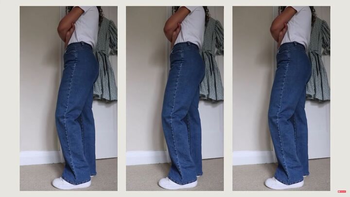 jeans too long here s how to hem flared jeans keep the original hem, How to hem flared jeans