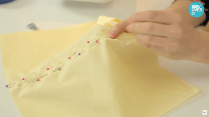 how to sew a zipper a detailed beginner s tutorial to the perfect zip, Pinning the in the opposite direction
