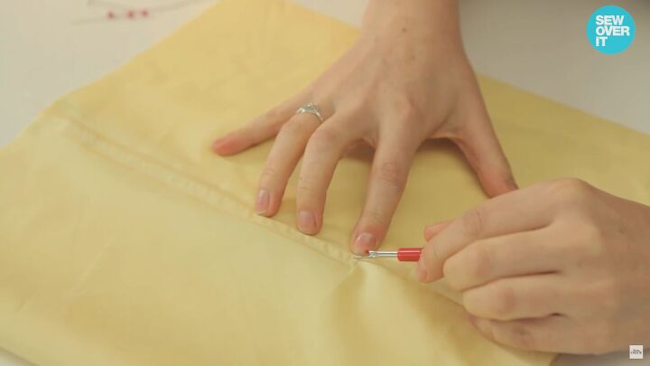 how to sew a zipper a detailed beginner s tutorial to the perfect zip, Seam ripping the fabric