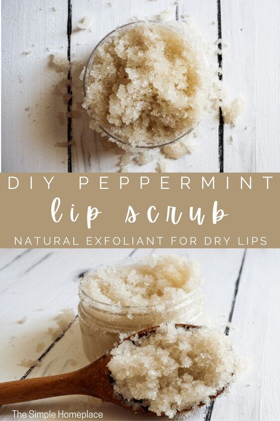 easy 3 ingredient diy peppermint lip scrub