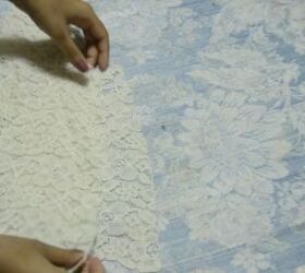 diy lace dress tutorial how to make a cute bell sleeve shift dress, How to make lace sleeves for a dress