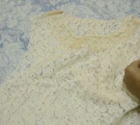 diy lace dress tutorial how to make a cute bell sleeve shift dress, How to sew bell sleeves