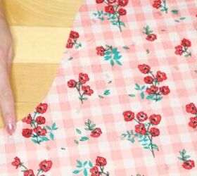how to make a diy statement collar blouse with beautiful embroidery, Marking on the sleeves