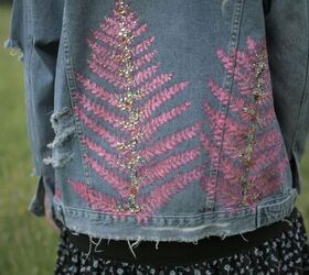 how to paint a denim jacket a super cute way to upcycle your wardrobe, Painted denim jacket ideas