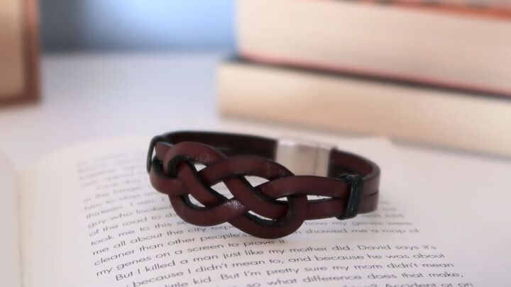 3 unique ways to make a diy leather bracelet easy gift ideas, DIY leather cuff bracelet