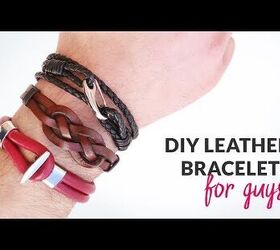 3 Unique Ways to Make a DIY Leather Bracelet - Easy Gift Ideas