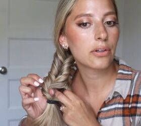 how to do a faux fishtail braid a quick easy faux fishtail hack